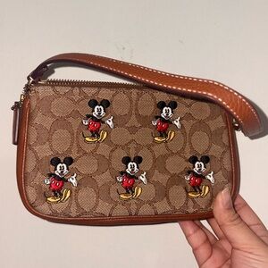 DISNEY X COACH NOLITA 19 IN SIGNATURE JACQUARD WITH MICKEY MOUSE PRINT